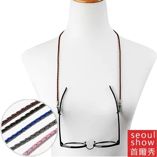 seoul show首爾秀 麻花編織皮繩口罩掛繩鍊太陽眼鏡鍊光學眼鏡防丟鍊 歷史價格詳細信息