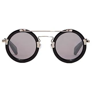 山本耀司Yohji Yamamoto 結構美學鏤空圓眉框太陽眼鏡【槍色+藍鏡】YY7012-639 歷史價格詳細信息