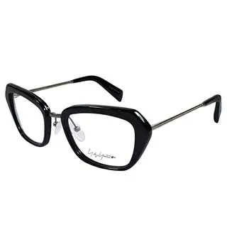 Yohji Yamamoto 山本耀司 金屬混搭多邊矩形框光學眼鏡【黑/銀】YY1005-115 歷史價格詳細信息