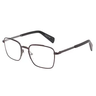 Yohji Yamamoto 山本耀司 方型時尚金屬混搭造型光學眼鏡-亮黑-YY1028-019 歷史價格詳細信息