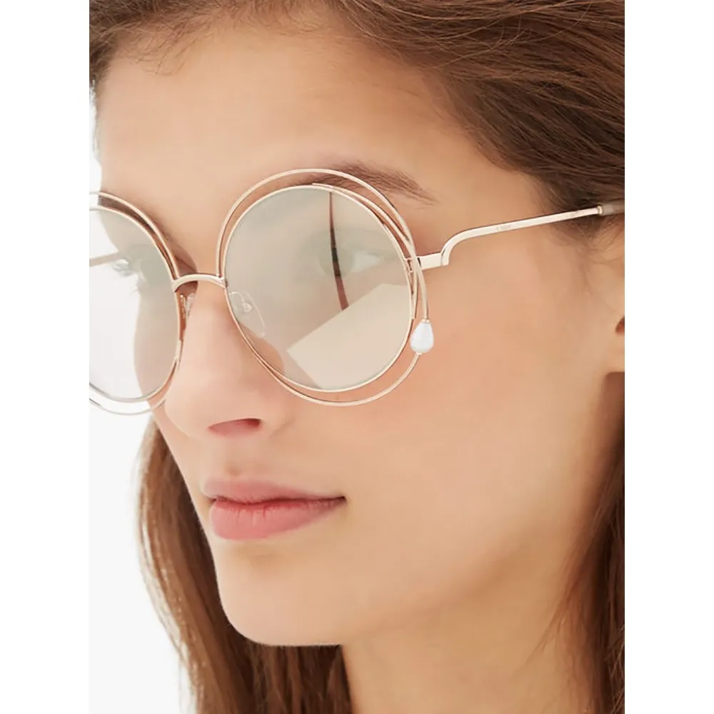 CHLOE 珍珠 太陽眼鏡(金色)CE114SPR 歷史價格詳細信息