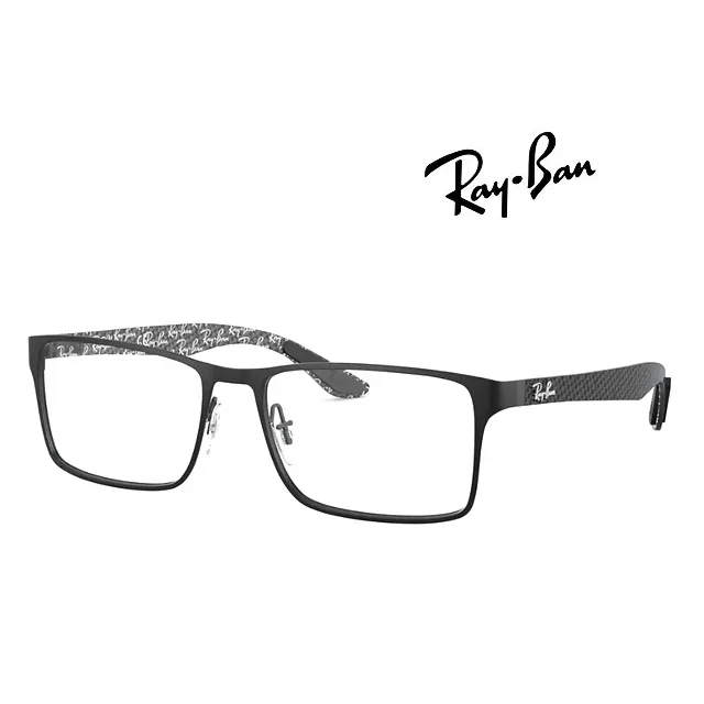 RAY BAN 雷朋 碳纖維光學眼鏡 RB8421 2904 霧黑框碳纖維彈簧鏡臂 公司貨 歷史價格詳細信息