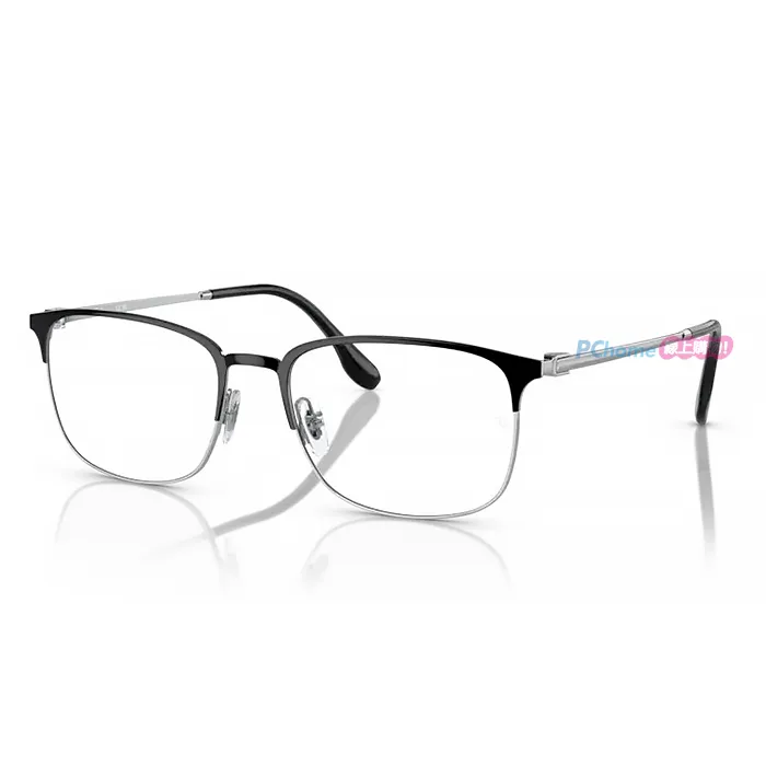 【RayBan】雷朋 光學鏡框 眉框 方形框眼鏡 RX7216F 8210 53mm 藍/槍灰色 歷史價格詳細信息