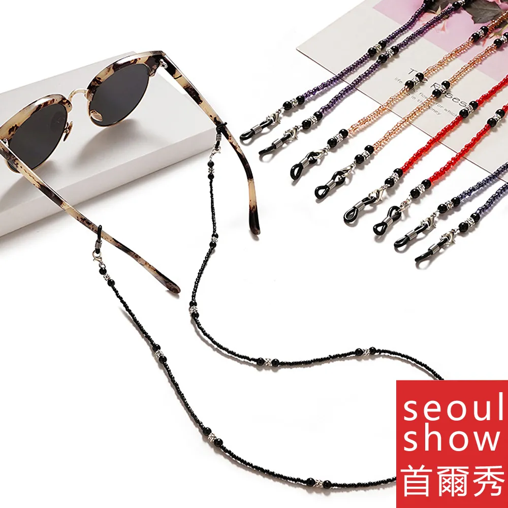 seoul show首爾秀 串珠小花口罩掛繩鍊眼鏡鍊老花眼鏡防丟鍊 歷史價格詳細信息