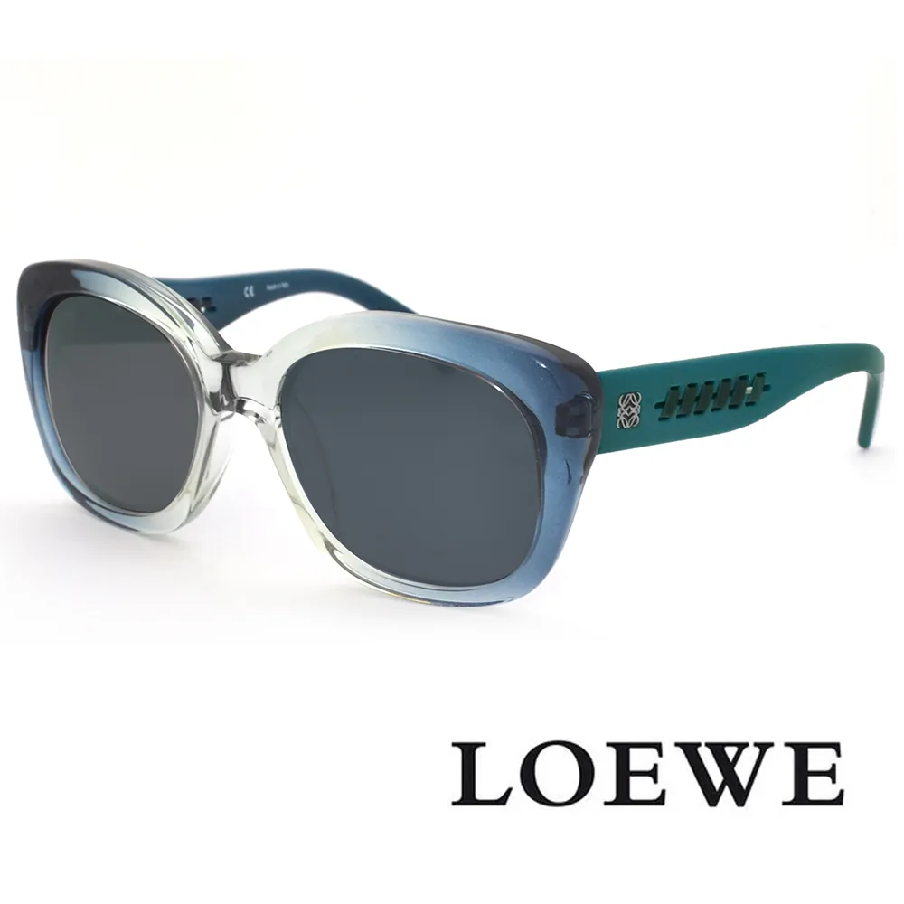 LOEWE 羅威設計師限定款系列 奢華皮革線條款太陽眼鏡(黑/金 SLW774-0Z42) 歷史價格詳細信息