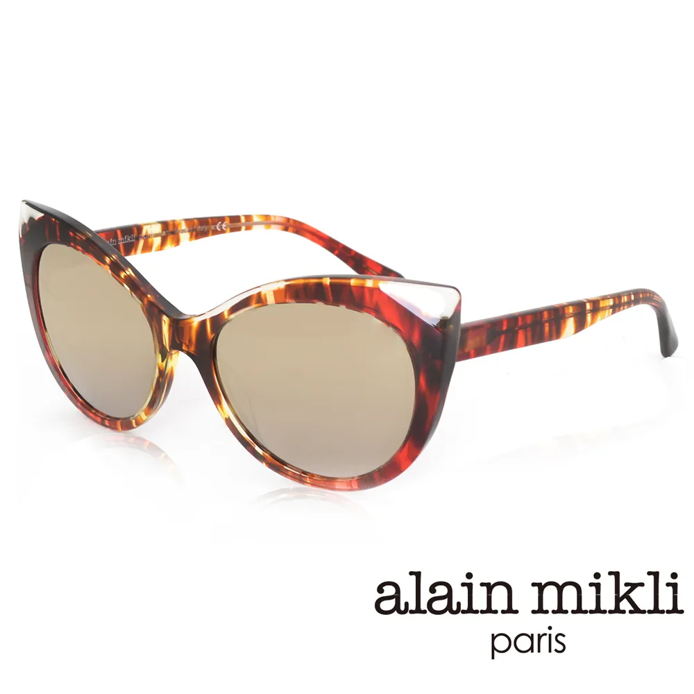 【alain mikli × Oliver Peoples 聯名款】法式巴黎雙樑眉框飛行員造型太陽眼鏡 - 深玳瑁 AL4004-007 歷史價格詳細信息