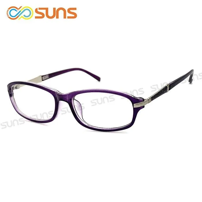 【SUNS】時尚潮流優雅紫框老花眼鏡 簡約老花 佩戴舒適 閱讀眼鏡 歷史價格詳細信息