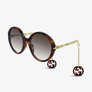【GUCCI】圓形膠框太陽眼鏡(GG1180SK-005 GG LOGO系列) 歷史價格詳細信息