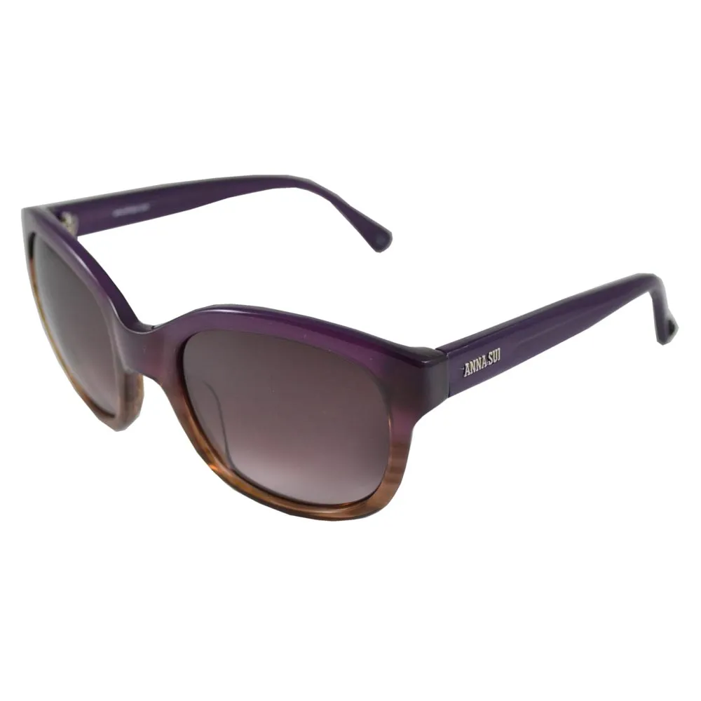 ANNA SUI 安娜蘇優雅淑女雙扣圈環設計太陽眼鏡(紫)AS800C765 歷史價格詳細信息