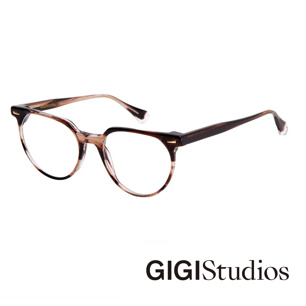 【GIGI Studios】圓潤立體貓眼太陽眼鏡(深琥珀 - MOMO-6544/0) 歷史價格詳細信息