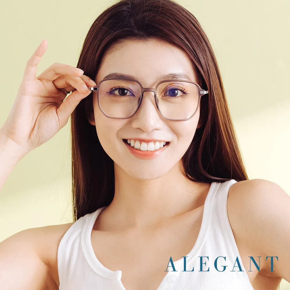 【ALEGANT】日系簡約風雅感墨金黑TR90輕量光學方框UV400濾藍光眼鏡 歷史價格詳細信息
