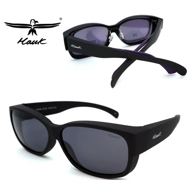 Hawk 台灣精品 專業偏光套鏡 偏光太陽眼鏡 護眼防曬 HK1002-43 紅棕框面深灰偏光鏡片 公司貨 歷史價格詳細信息