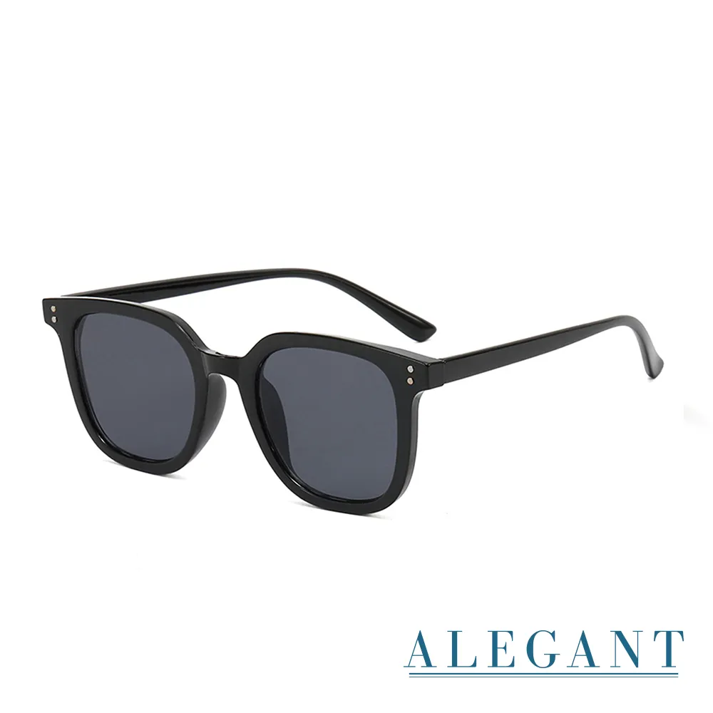 【ALEGANT】仲夜黑小個性線條感方框墨鏡/UV400太陽眼鏡 歷史價格詳細信息