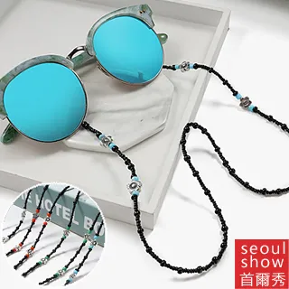 seoul show首爾秀 串珠小花口罩掛繩鍊眼鏡鍊老花眼鏡防丟鍊 歷史價格詳細信息