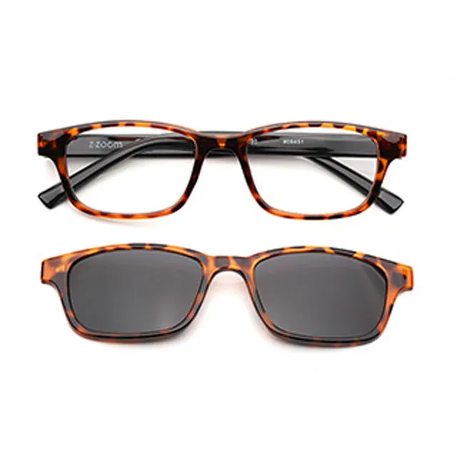 【 Z·ZOOM 】老花眼鏡 磁吸太陽眼鏡系列 時尚復古經典款 (紅豹紋色) 歷史價格詳細信息