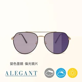 【ALEGANT】風格美學冰茶黃金框感光變色夜視防眩光飛官款寶麗來偏光太陽眼鏡/UV400墨鏡/濾藍光眼鏡 歷史價格詳細信息