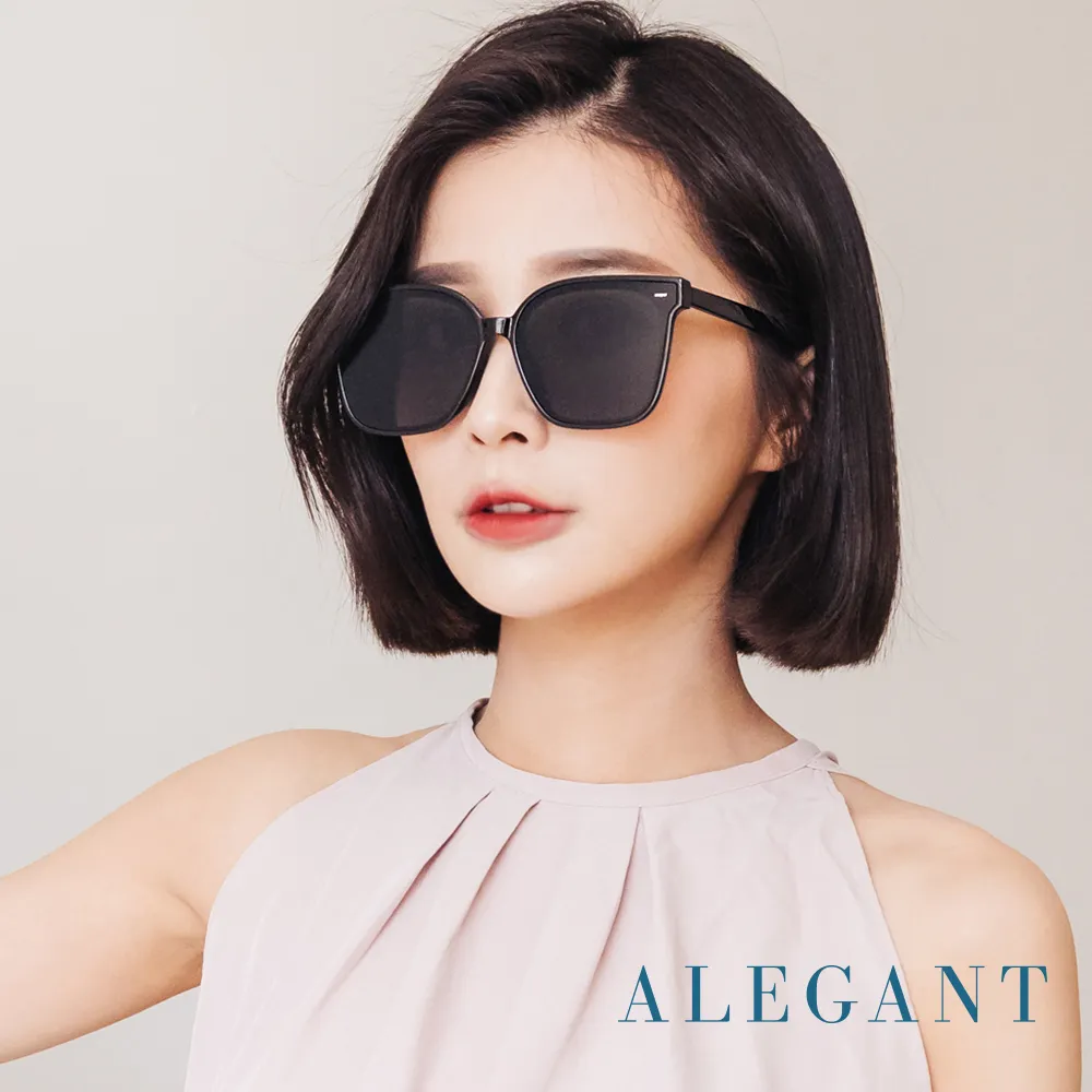 【ALEGANT】月牙黑韓版中性貓眼方框墨鏡/UV400太陽眼鏡 歷史價格詳細信息