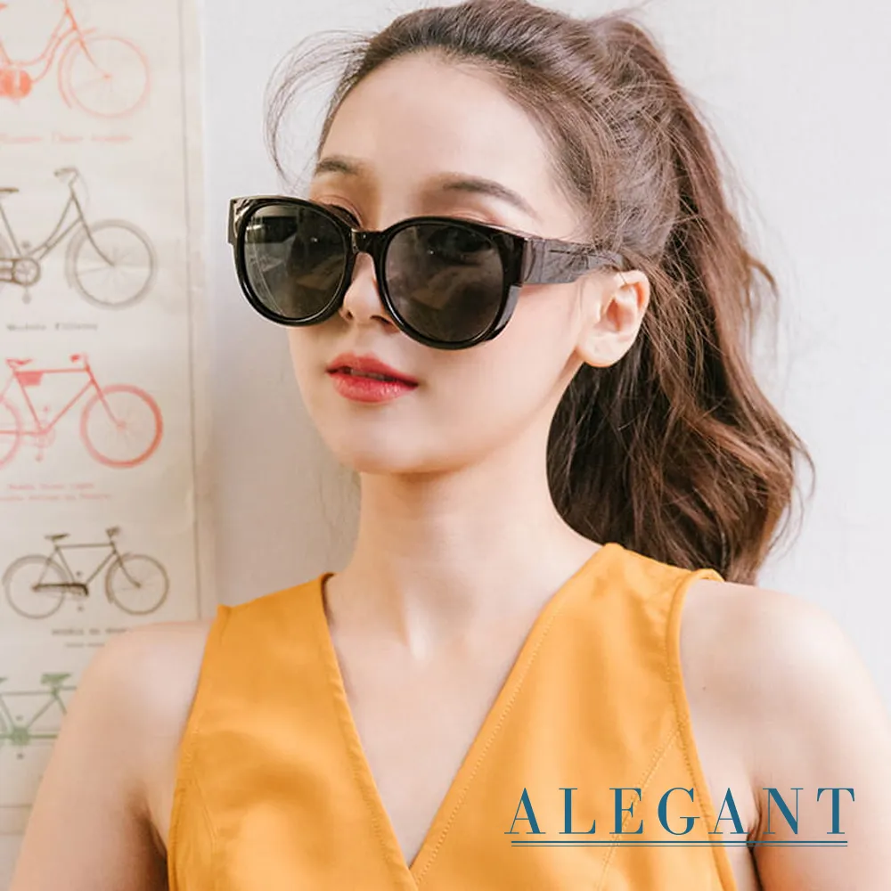 【ALEGANT】時尚甜茶棕圓框全罩式寶麗來偏光墨鏡/外掛式UV400太陽眼鏡/包覆套鏡 歷史價格詳細信息