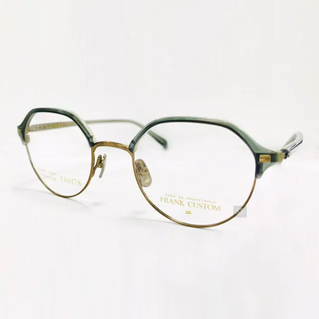 【Frank Custom】鈦金屬 光學眼鏡鏡框 FA6176 C2 果凍膠框 眉框 圓框眼鏡 透明杏色 50mm 歷史價格詳細信息