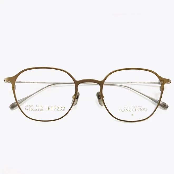 【Frank Custom】鈦金屬 光學眼鏡鏡框 FA6176 C2 果凍膠框 眉框 圓框眼鏡 透明杏色 50mm 歷史價格詳細信息