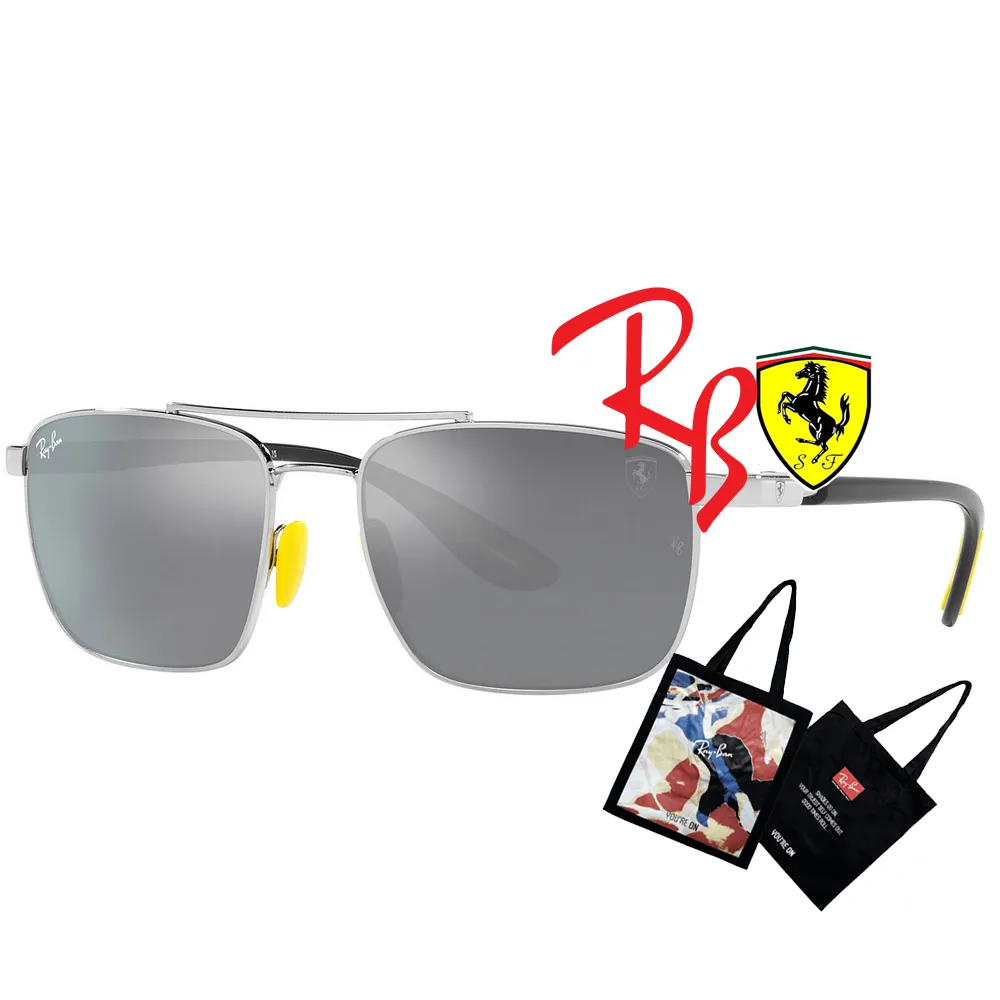 RAY BAN 雷朋 限量法拉利聯名款 時尚太陽眼鏡 RB3659M F002/6G 黑框水銀深灰鏡片 公司貨 歷史價格詳細信息
