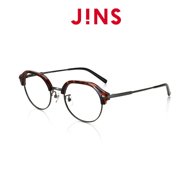 【JINS】 紳士雙鼻橋金屬眼鏡(特AMMF18S031)黑色 歷史價格詳細信息