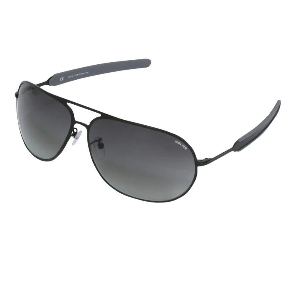 POLICE 都會時尚飛行員太陽眼鏡 (銀黑色) POS8747-0584 歷史價格詳細信息