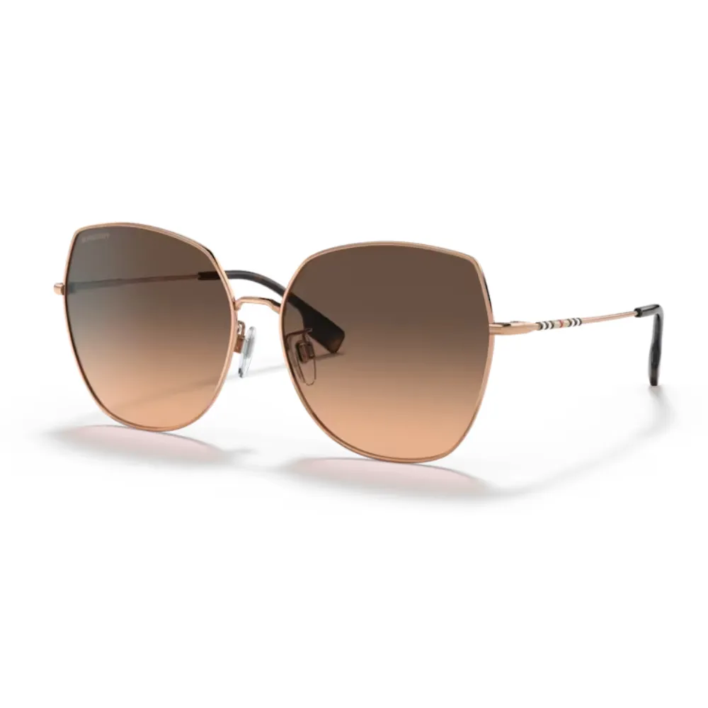 【BURBERRY 巴寶莉】金屬經典格紋太陽眼鏡(BE3133-110913 58mm) 歷史價格詳細信息