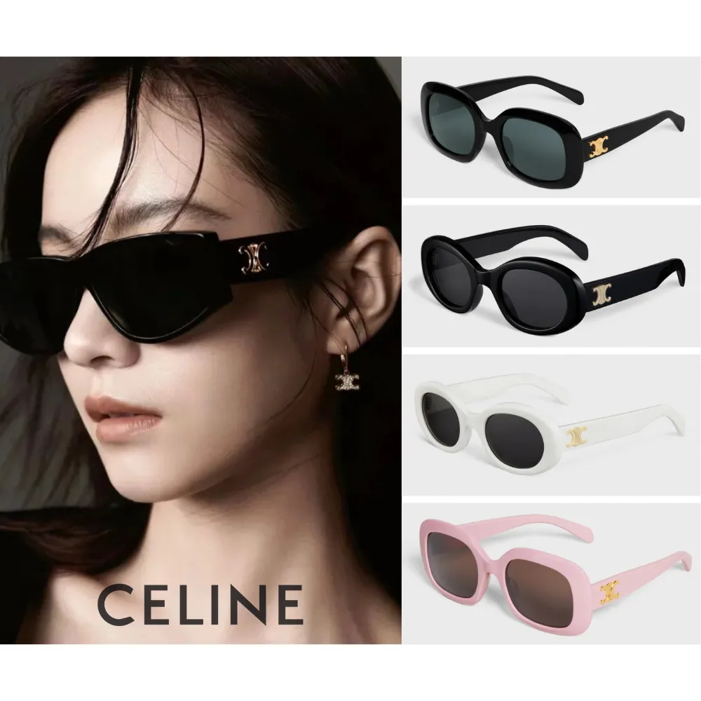 Celine CL40194U 01A 52mm black circular sunglasses 歷史價格詳細信息