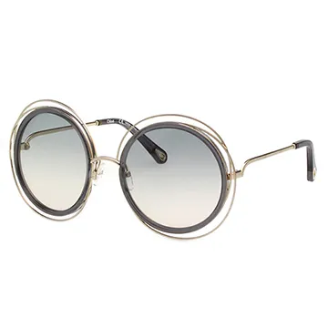 CHLOE金屬大框 太陽眼鏡(金配灰)CE120SD 歷史價格詳細信息