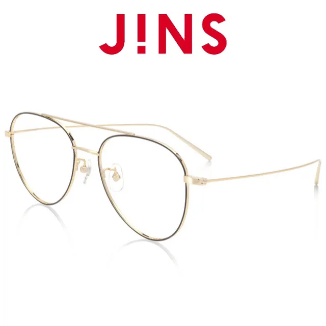 JINS 鈦金屬雙鼻橋潮流眼鏡(AUTF19S142)黑X金 歷史價格詳細信息