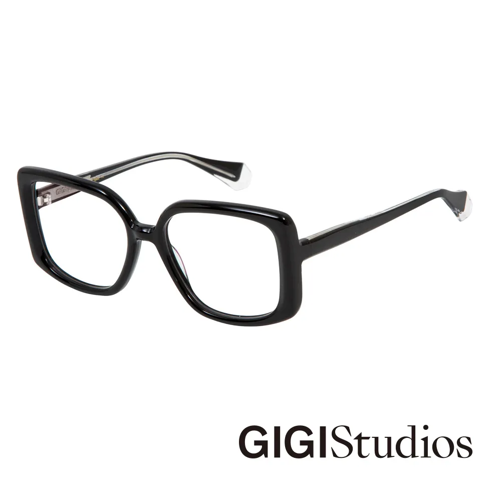 【GIGI Studios】時髦歐美顯小臉面具形太陽眼鏡(墨染黑 - NICOLE-6456/9) 歷史價格詳細信息