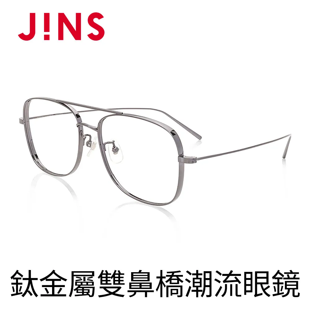 JINS 鈦金屬雙鼻橋潮流眼鏡(AUTF19S142)黑X金 歷史價格詳細信息