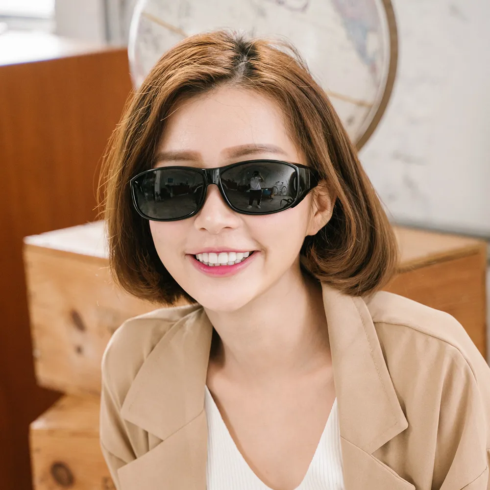 【ALEGANT】簡約曜石黑全罩式寶麗來偏光墨鏡/外掛式UV400太陽眼鏡/包覆套鏡 歷史價格詳細信息