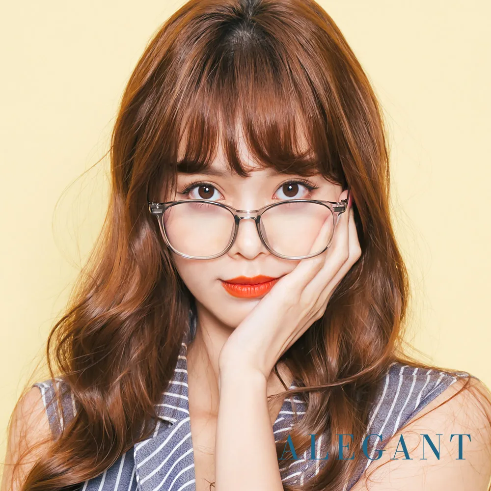 【ALEGANT】日系都會簡約設計金屬裝飾純黑UV400輕量TR90方框濾藍光眼鏡 歷史價格詳細信息