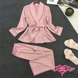 居家睡衣 微風輕拂 二件式短袖成套休閒服(粉F) AngelHoney天使霓裳 歷史價格詳細信息