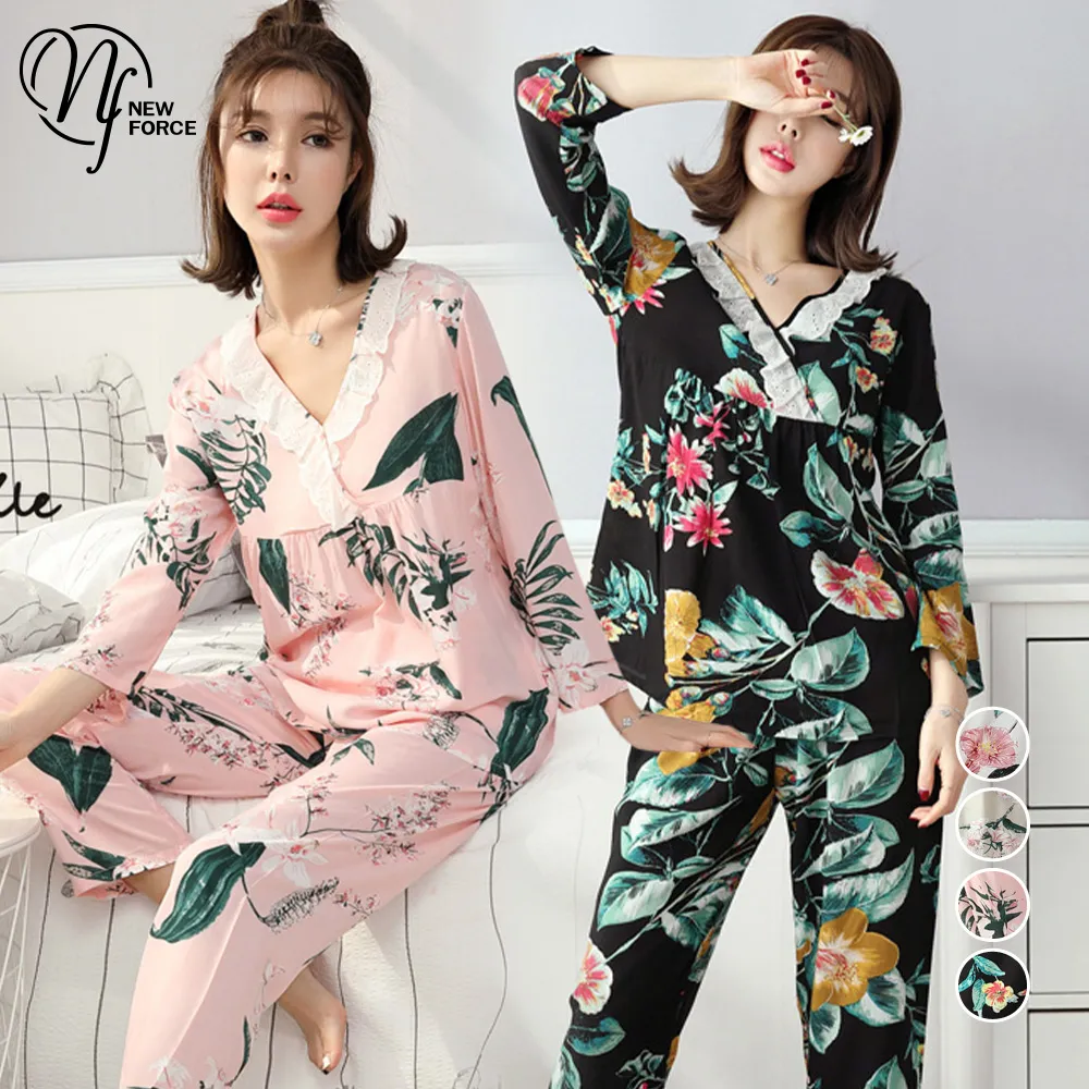 居家睡衣 綴花清香 二件式短袖成套休閒服(淺灰F) AngelHoney天使霓裳 歷史價格詳細信息