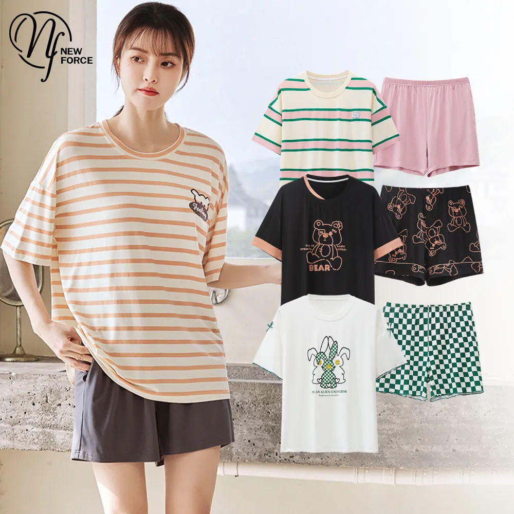 居家睡衣 清幽秀雅 三件式罩衫休閒睡衣組(灰F) AngelHoney天使霓裳 歷史價格詳細信息