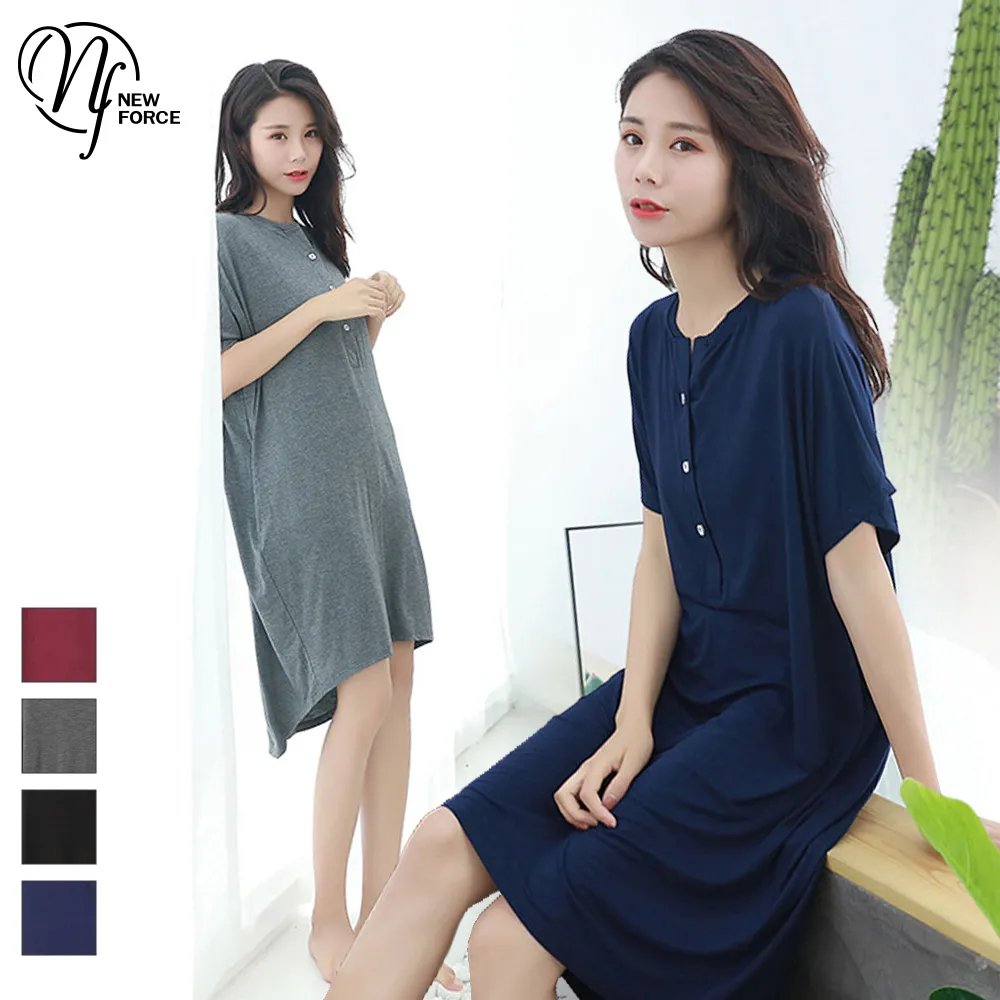 NEW FORCE 柔情舒眠開襟長袖居家睡衣-5色可選 歷史價格詳細信息