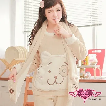 天使霓裳 柔軟珊瑚絨睡衣睡袍組 (白紅F) 歷史價格詳細信息