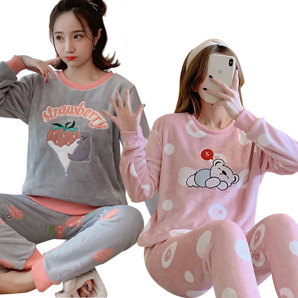 長袖居家休閒睡衣 長袖居家睡衣 蝴蝶結小貓 法蘭絨二件式睡衣 AngelHoney天使霓裳 歷史價格詳細信息