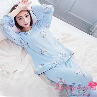 lingling A4270-01小尺碼-童趣小熊口袋圓領撞色水貂絨長袖睡衣+長褲(二件式睡衣組)(童趣灰) 歷史價格詳細信息