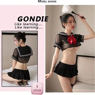 透視網紗女學生水手服短裙裝挑逗性感火辣情趣睡衣內衣氣質女神角色扮演情趣角色服 歷史價格詳細信息