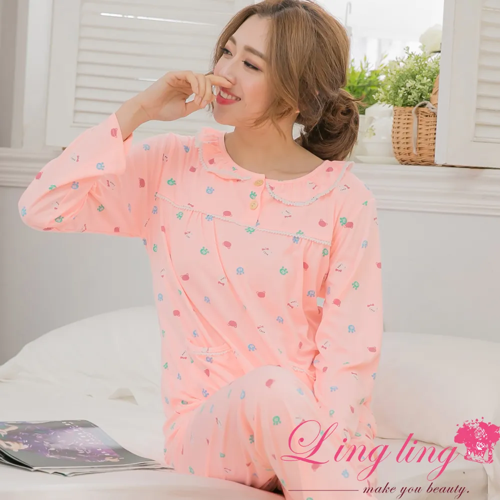 lingling A4056全尺碼-直條紋兔兔牛奶絲短袖睡衣+短褲(二件式睡衣組)(粉條) 歷史價格詳細信息