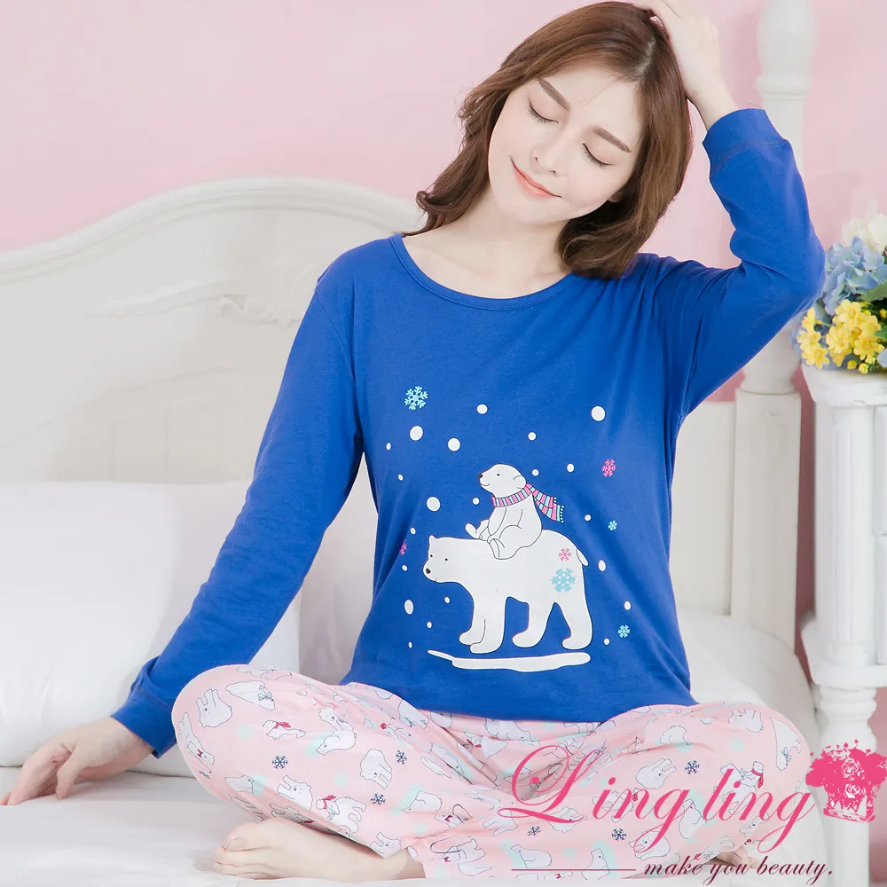 lingling A3530全尺碼-愛心襯衫領棉質長袖連身裙睡衣(甜心粉) 歷史價格詳細信息