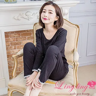 【lingling】圓領棉麻紗荷葉波浪鏤空袖口下擺五分袖洋裝PA4145(共三色) 歷史價格詳細信息