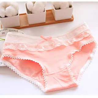 (多色)【Secret Garden】日系蝴蝶結蕾絲透明性感淑女中腰內褲SG707 歷史價格詳細信息