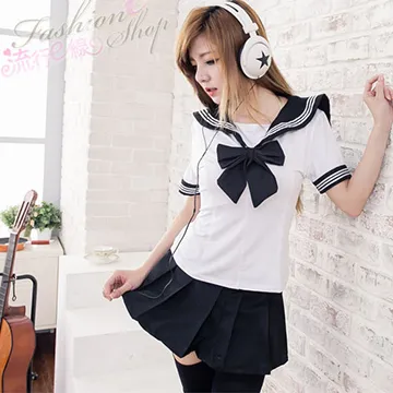 流行E線A7038B S-5XL號大尺碼水手服cosplay服裝 情趣學生服水手制服 聖誕節角色扮演服裝 尾牙表演服 歷史價格詳細信息