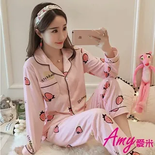 AMY愛米-日系長袖甜美粉紅兔素面睡衣(AD140) 歷史價格詳細信息