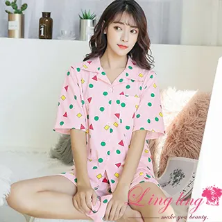 lingling A4301-02全尺碼-個性魅力圓領條紋英字麋鹿海島絨長袖連身睡衣(魅力紅) 歷史價格詳細信息